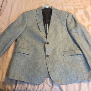 Tommy Hilfiger Blue linen Sports coat size 44R